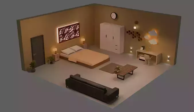 3d bedroom model