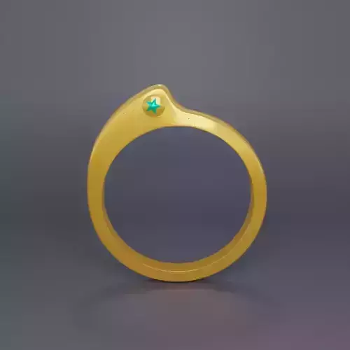 Golden Ring with Star 