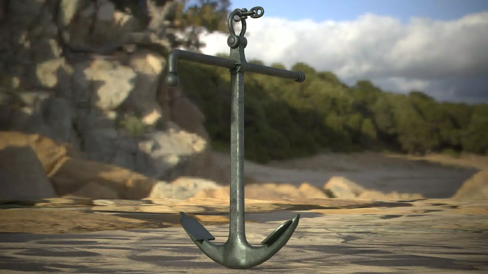 Anchor Low-poly 3D model