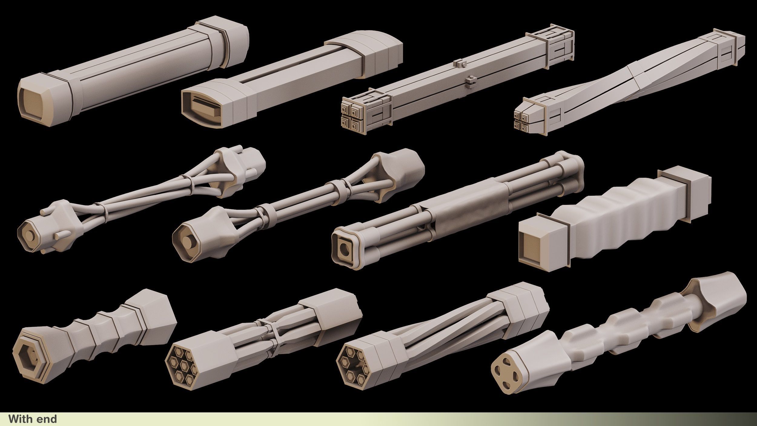 90 Cable Imm Brush Vol 1  3D model_3