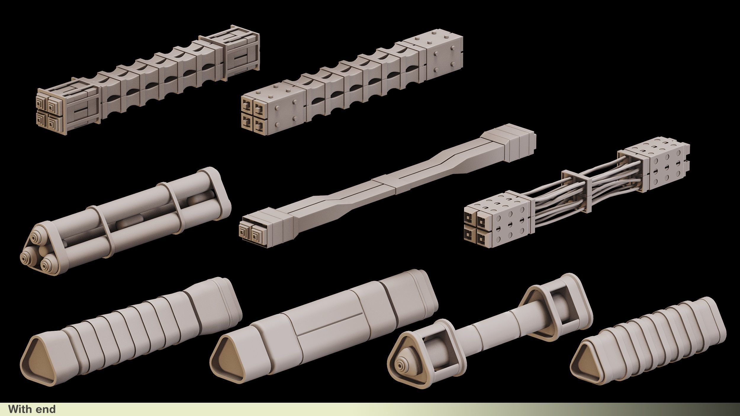 90 Cable Imm Brush Vol 1  3D model_4