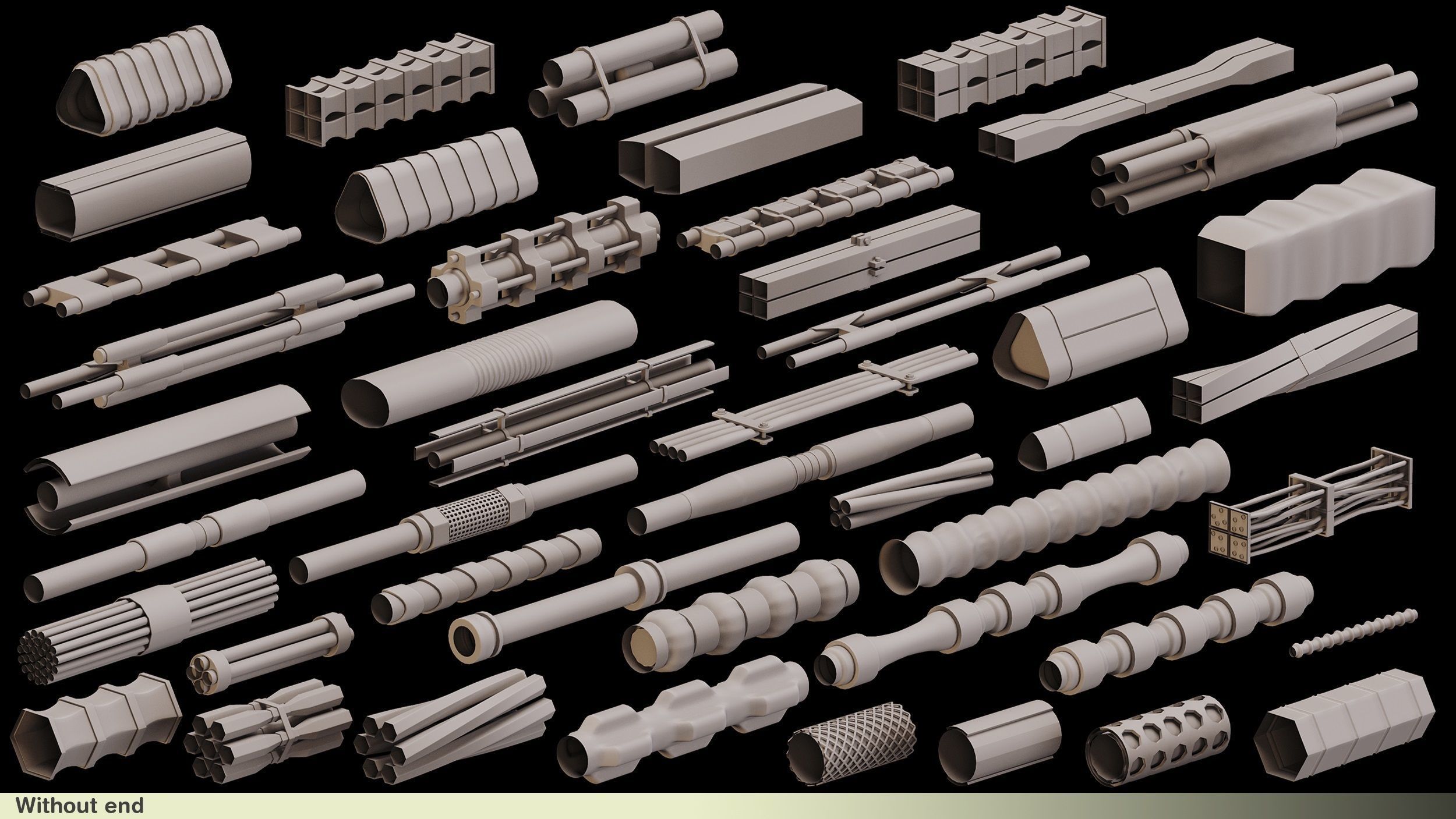 90 Cable Imm Brush Vol 1  3D model_5