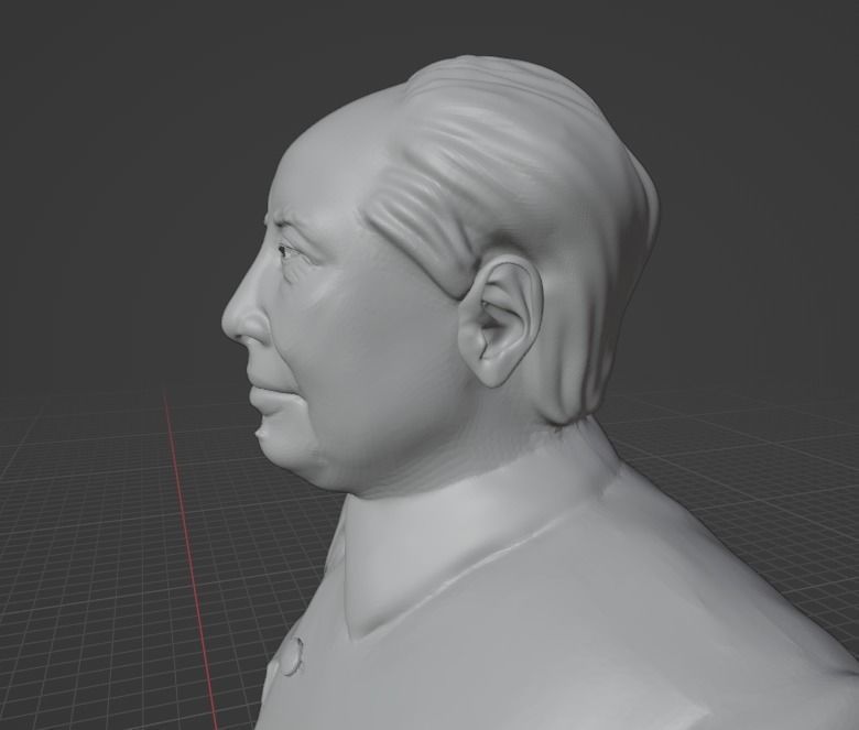 Mao Zedong 3D print model_9