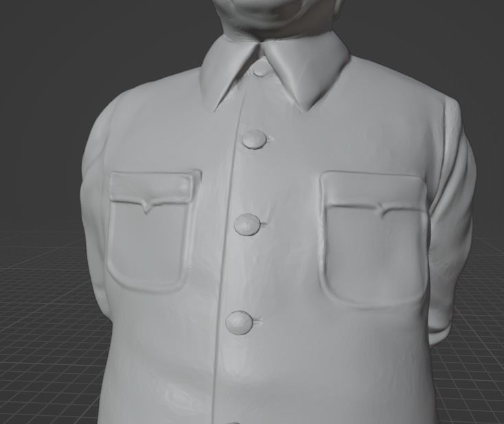 Mao Zedong 3D print model_12