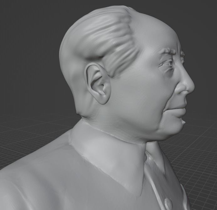 Mao Zedong 3D print model_7