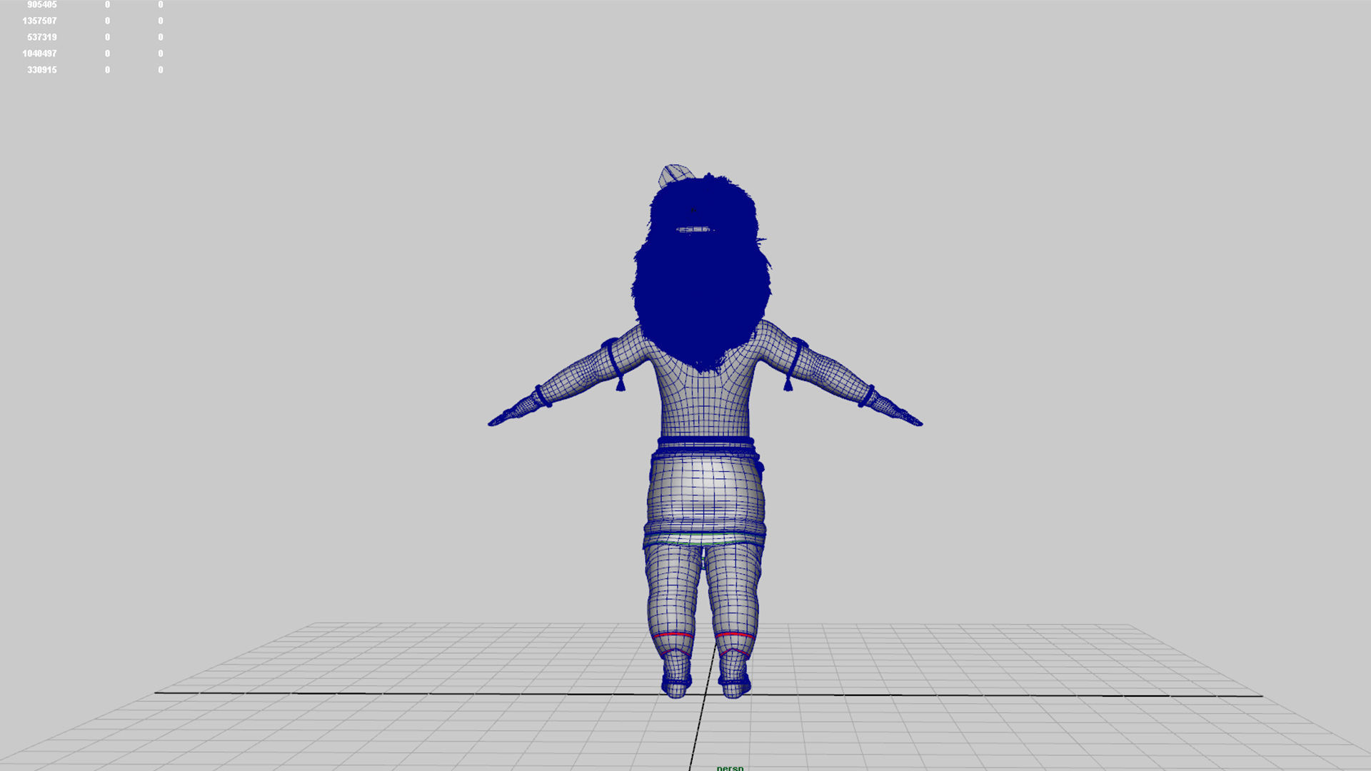 lord little krishna t pose 3D model_10