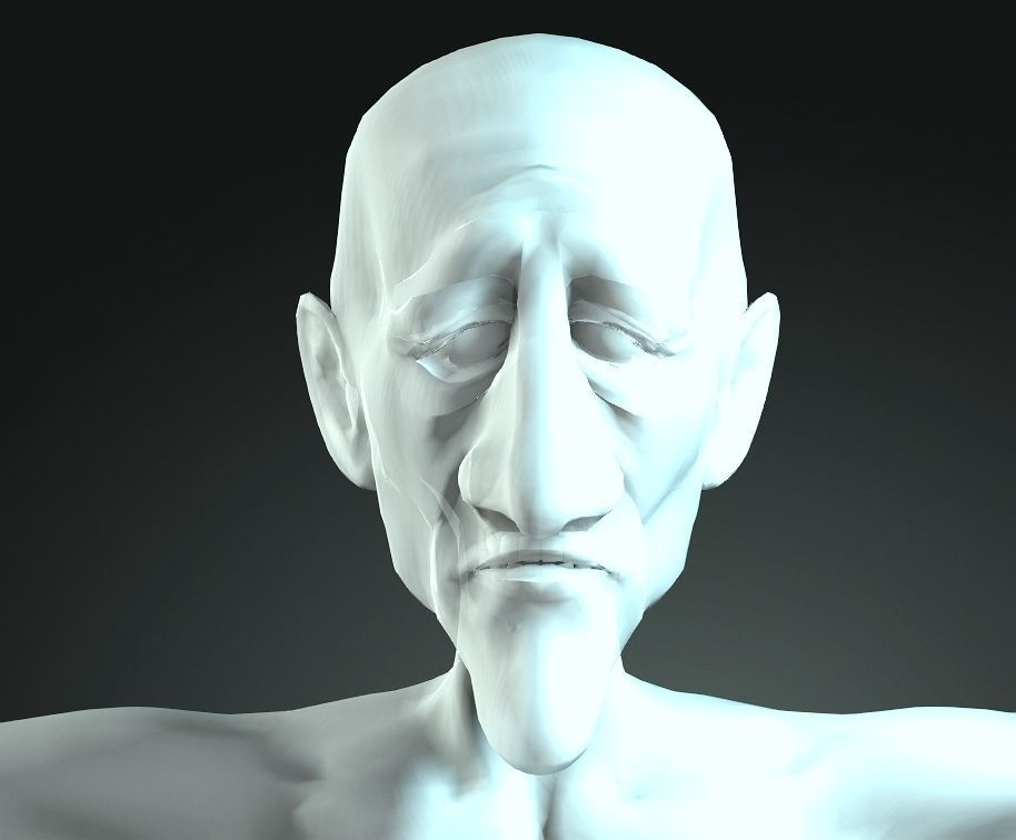 Addicted Man Rigged animated 2500 Free animation tutorial Low-poly 3D model_15