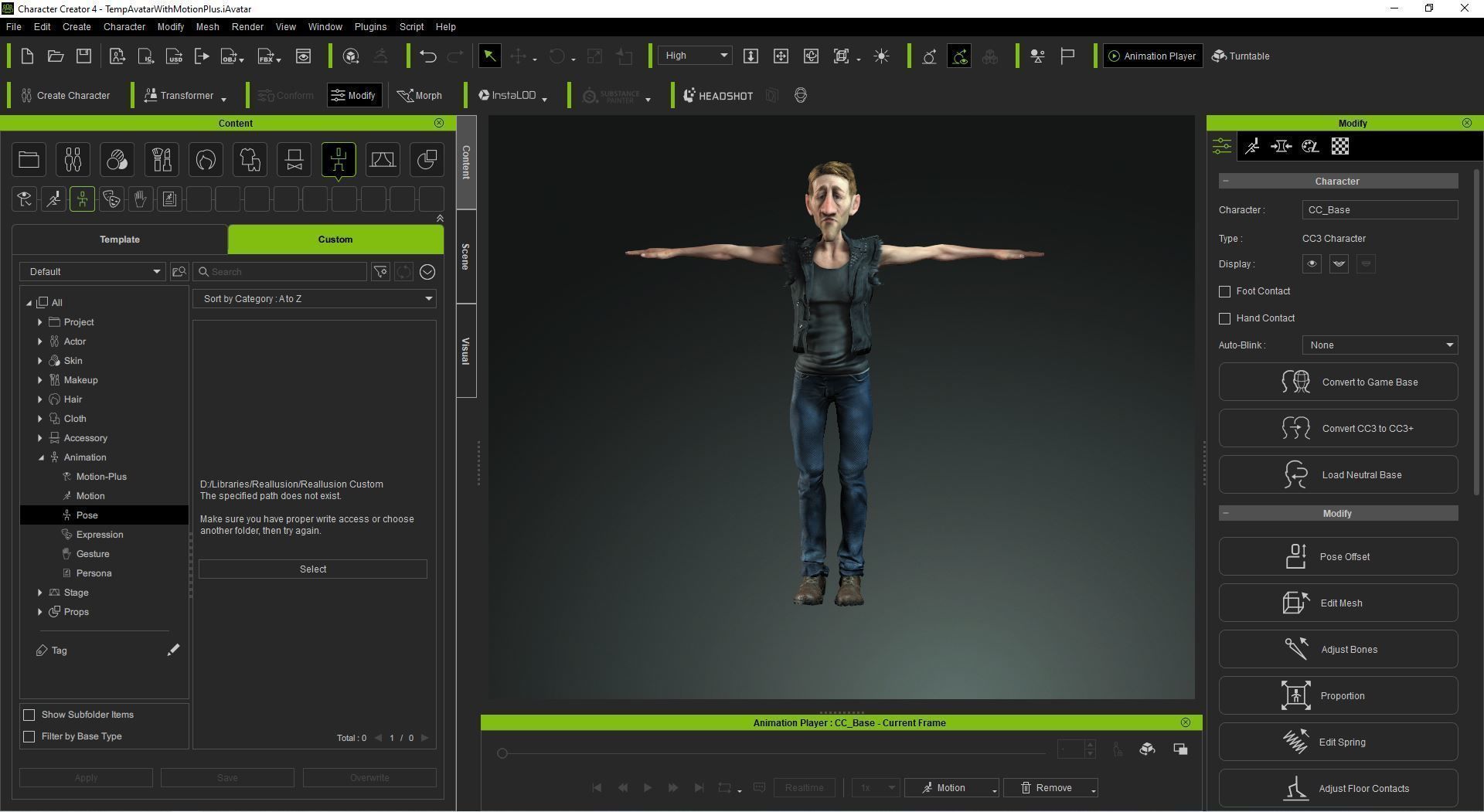 Addicted Man Rigged animated 2500 Free animation tutorial Low-poly 3D model_25