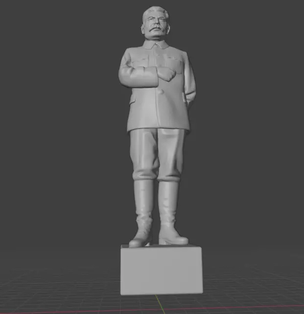 Statues of Leaders During the World war 2 3D Model Collection_2