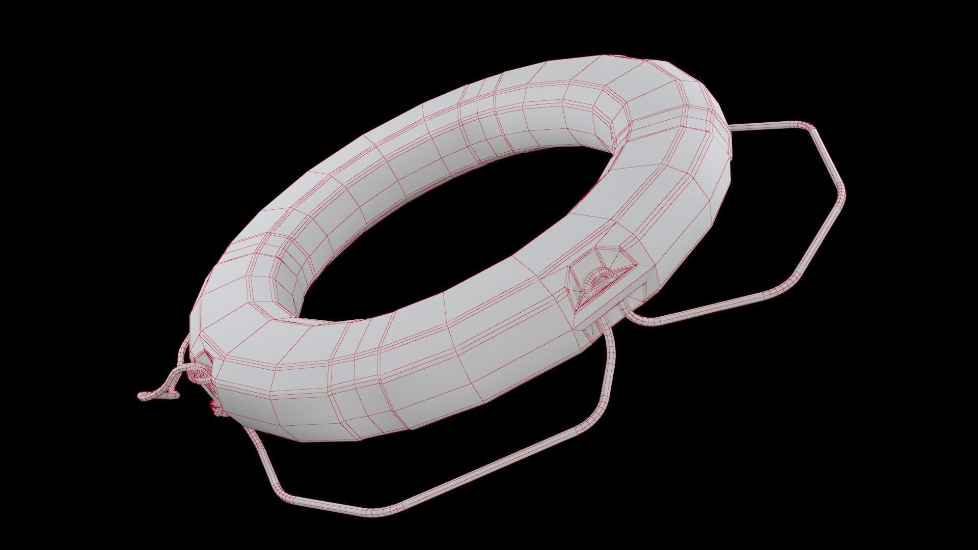 Lifeline Rescue Emergency Survival Safety line Free low-poly 3D model_6