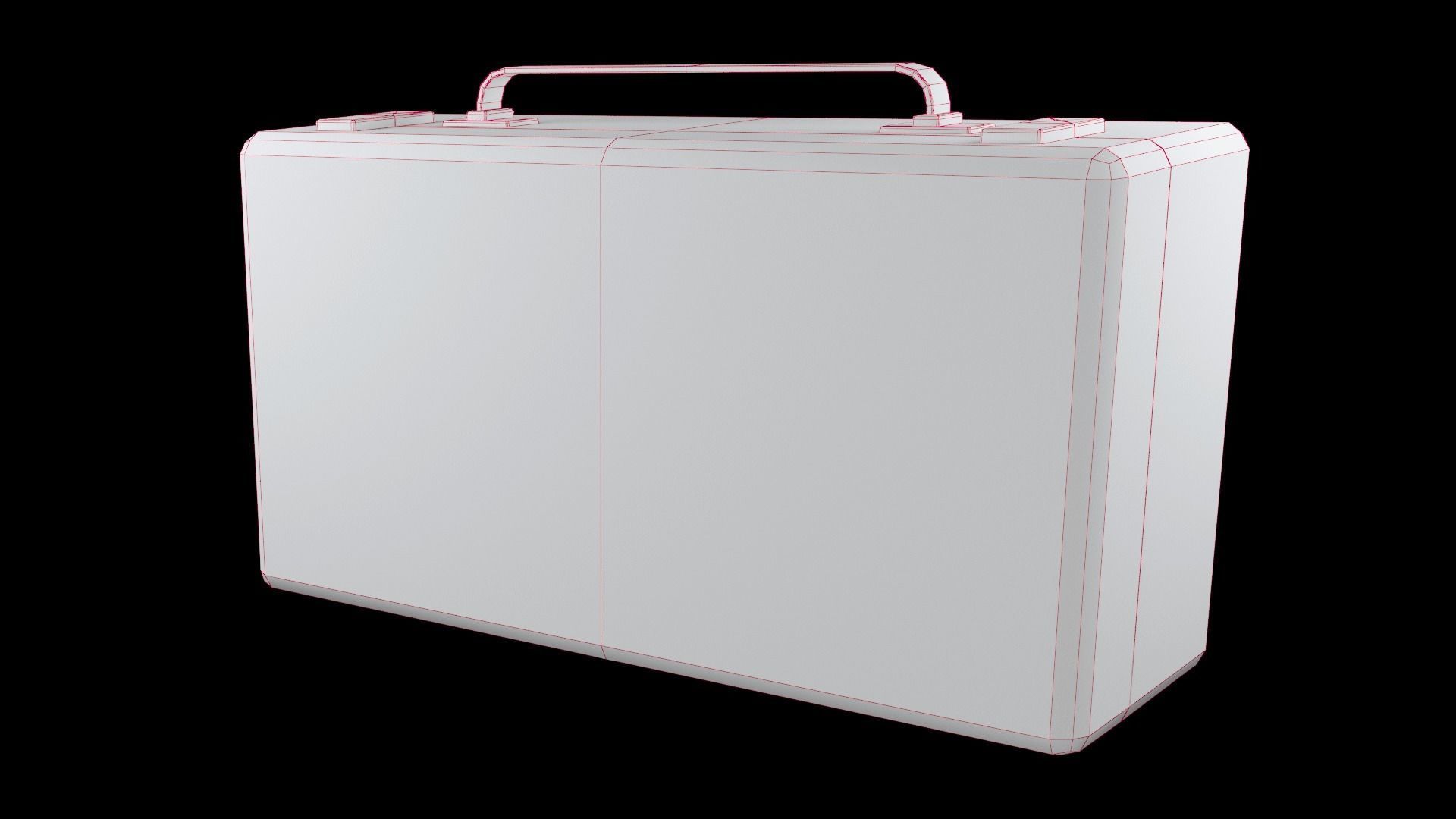 Medical cabinet First aid kit Medication storage Emergency Free low-poly 3D model_6