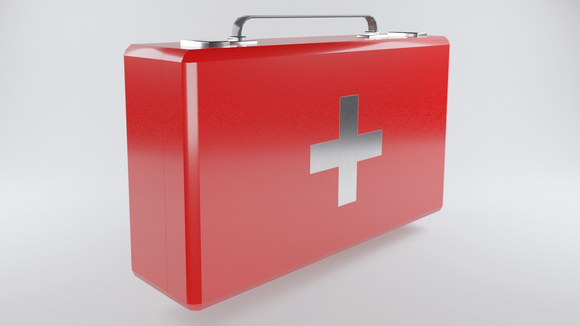 Medical cabinet First aid kit Medication storage Emergency Free low-poly 3D model_4