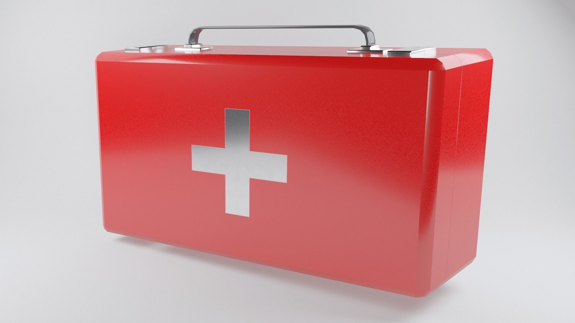 Medical cabinet First aid kit Medication storage Emergency Free low-poly 3D model_5
