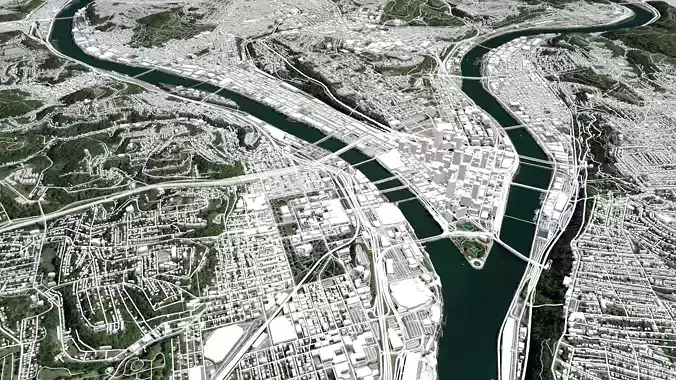 Cityscape Pittsburgh Pennsylvania USA 