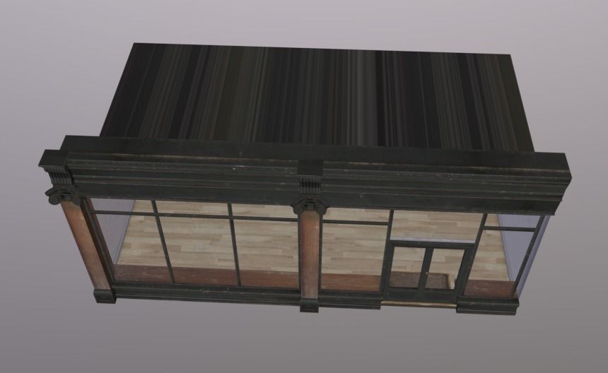 Shopfront Generic 1024 Low-poly 3D model_3