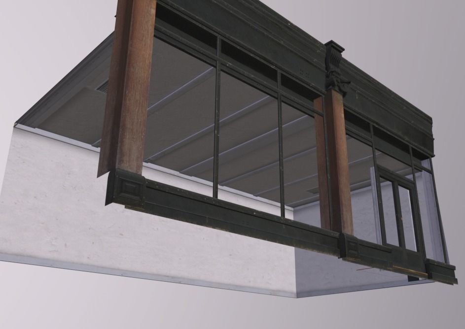 Shopfront Generic 1024 Low-poly 3D model_4