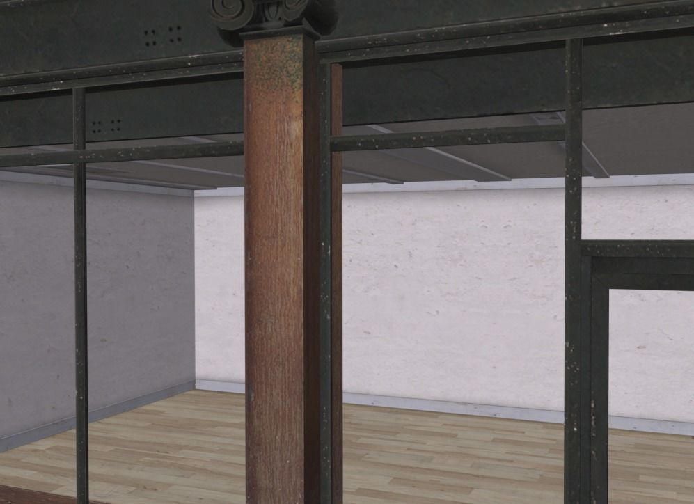 Shopfront Generic 1024 Low-poly 3D model_5