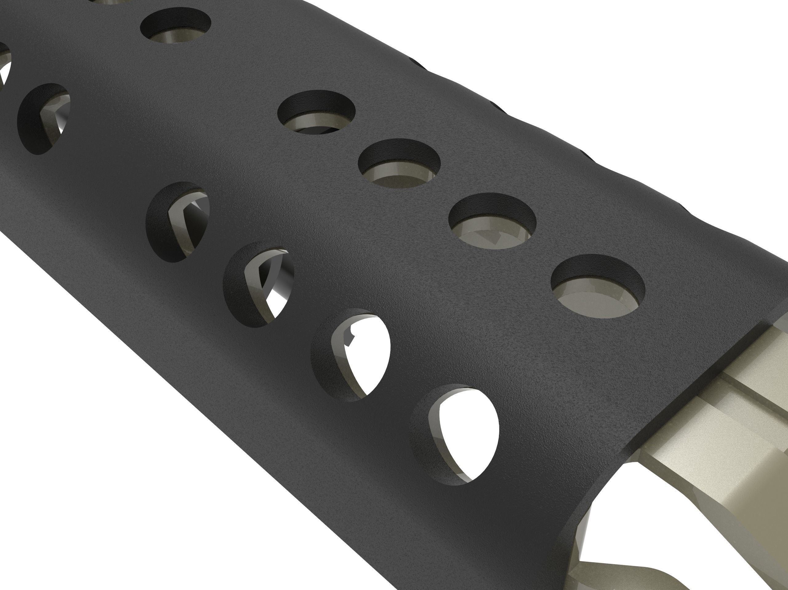 AIRSOFT M249 HEATSHIELD  3D print model_8