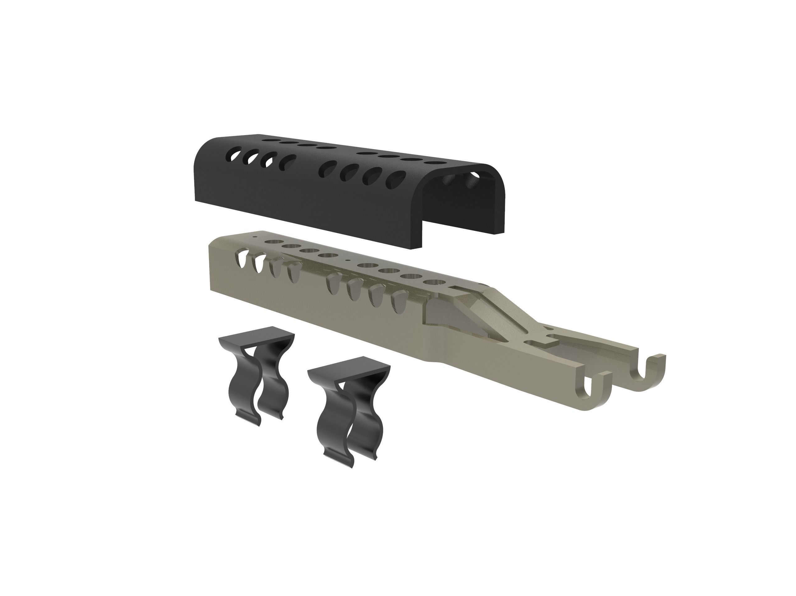 AIRSOFT M249 HEATSHIELD  3D print model_10