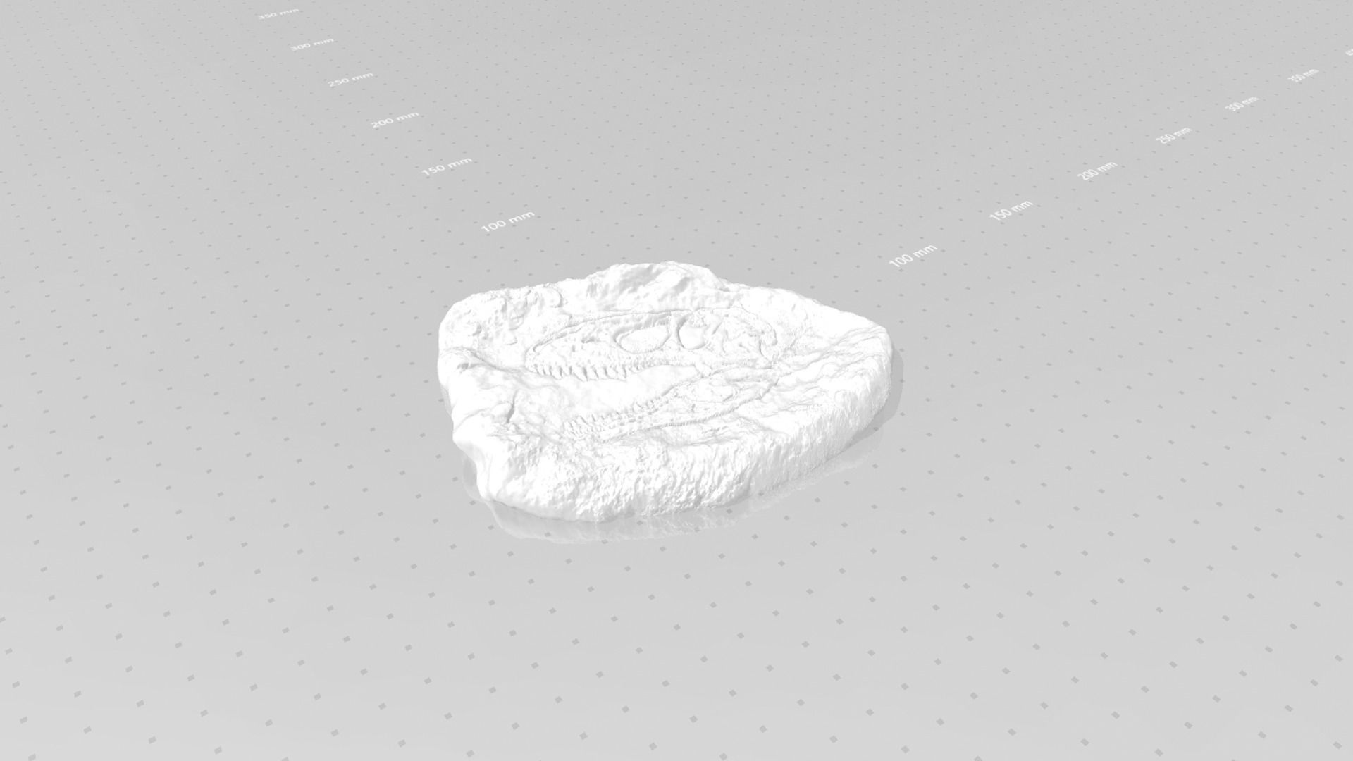 Tyranosaur Mineral Fossile - Rex Realistic Printable 3D print model_12