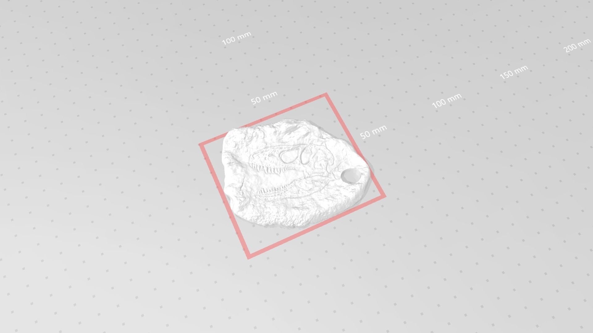 Tyranosaur Mineral Fossile - Rex Realistic Printable 3D print model_14