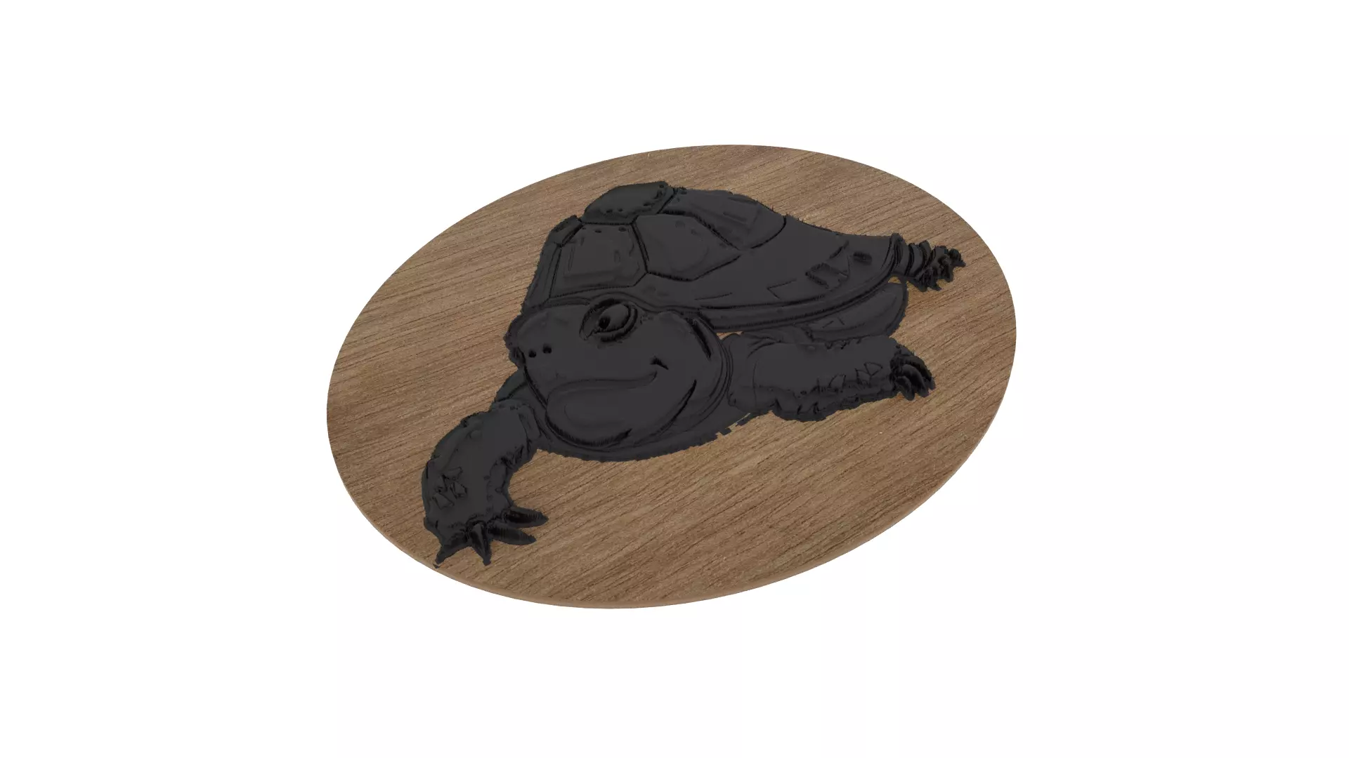 Tortoise Medallion 3D print model_0