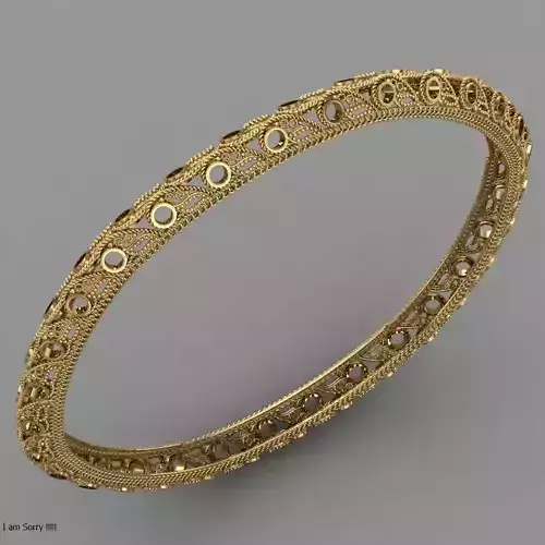Traditional indian Bangle for Women 3D print model 