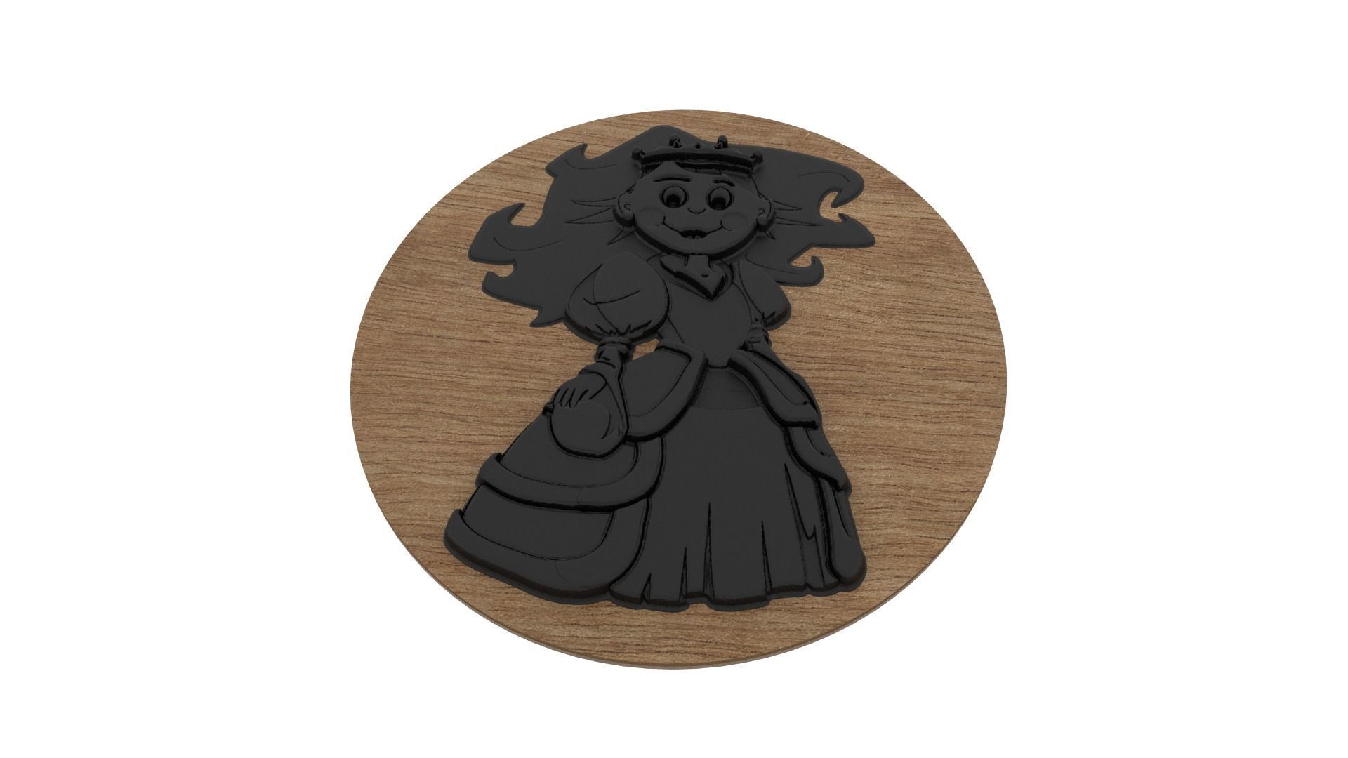 Princess Medallion 3D print model_3