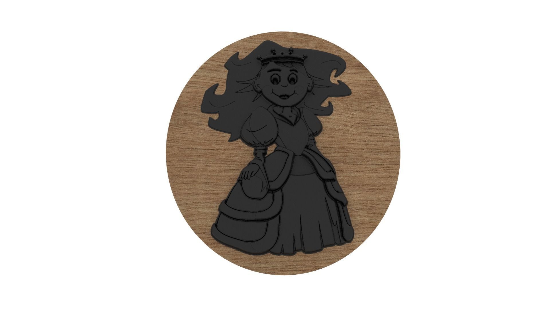 Princess Medallion 3D print model_1