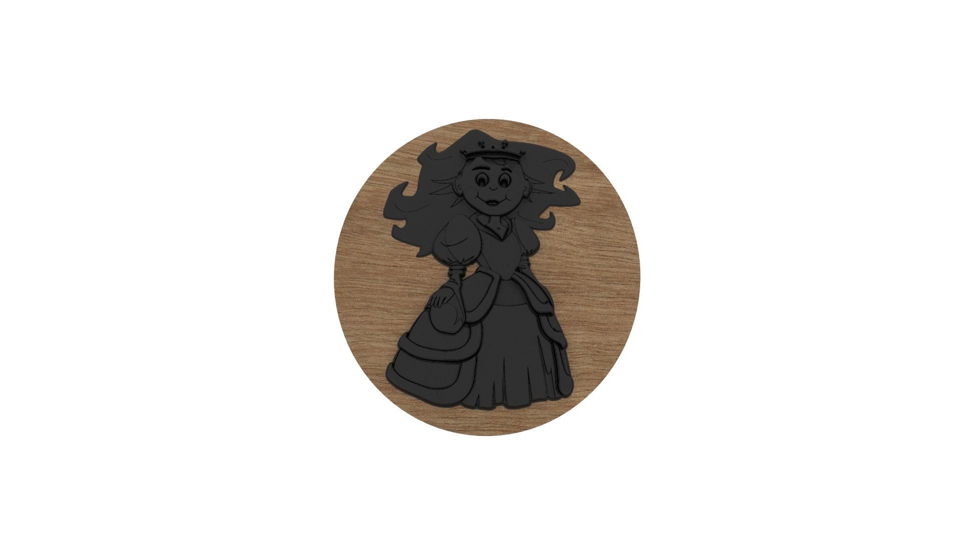 Princess Medallion 3D print model_5