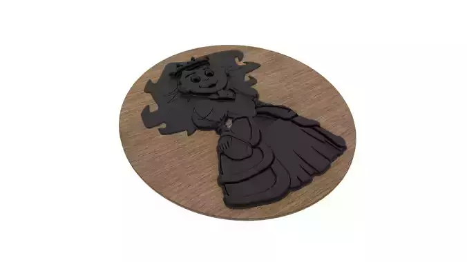 Princess Medallion 3D print model