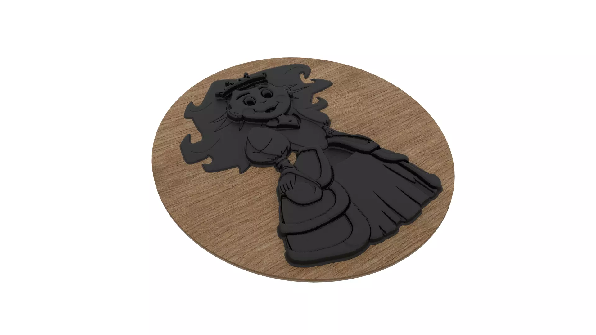 Princess Medallion 3D print model_0