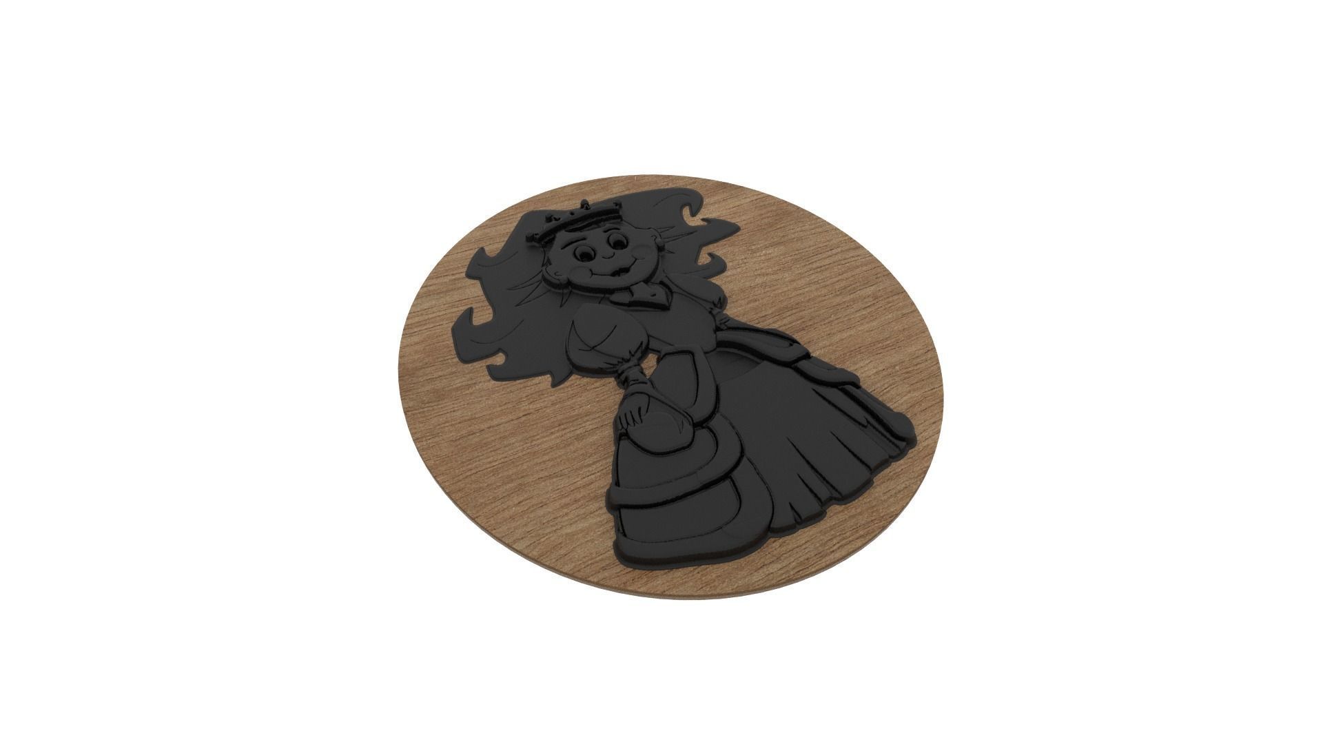 Princess Medallion 3D print model_4