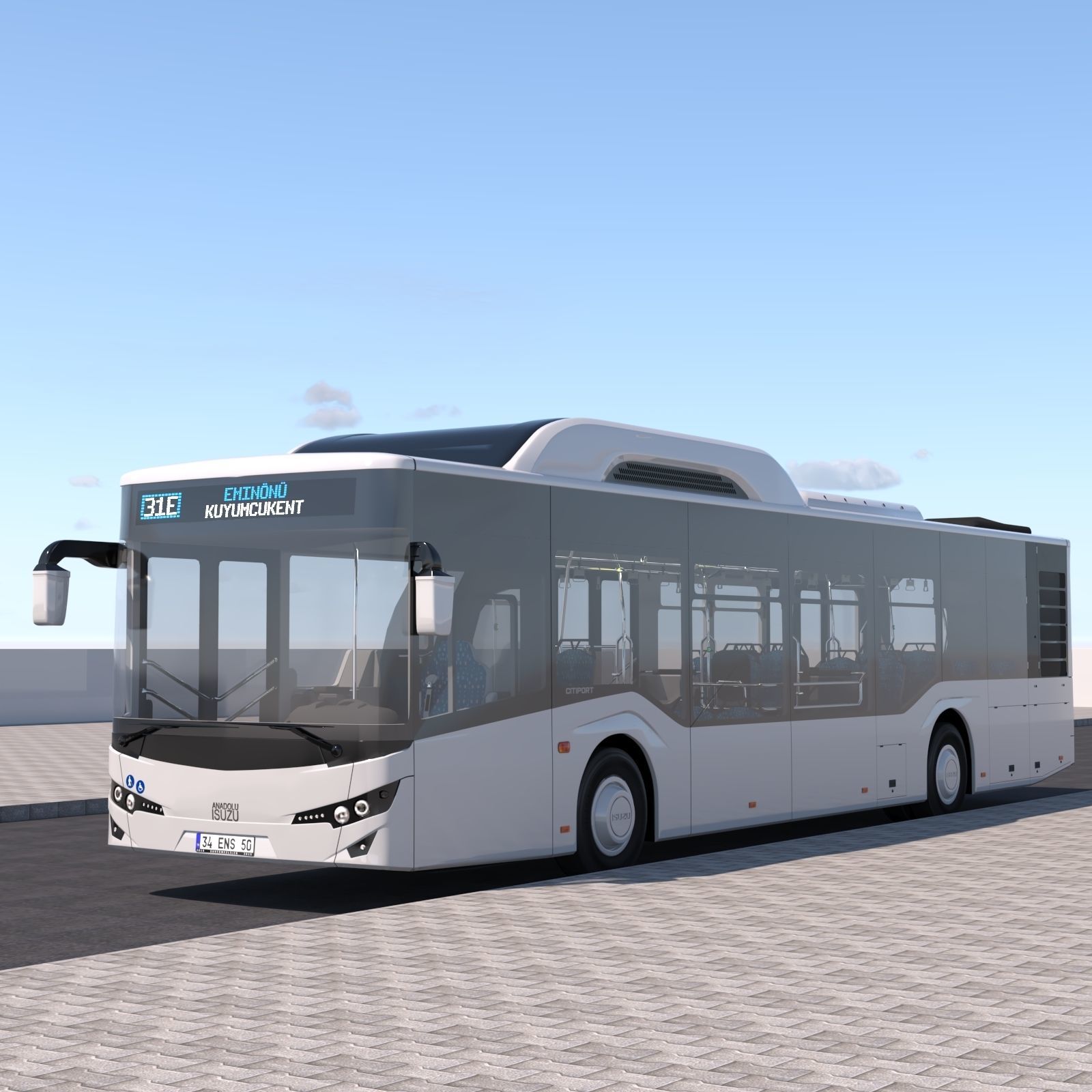 Isuzu Citiport 12 CNG 3D model_6