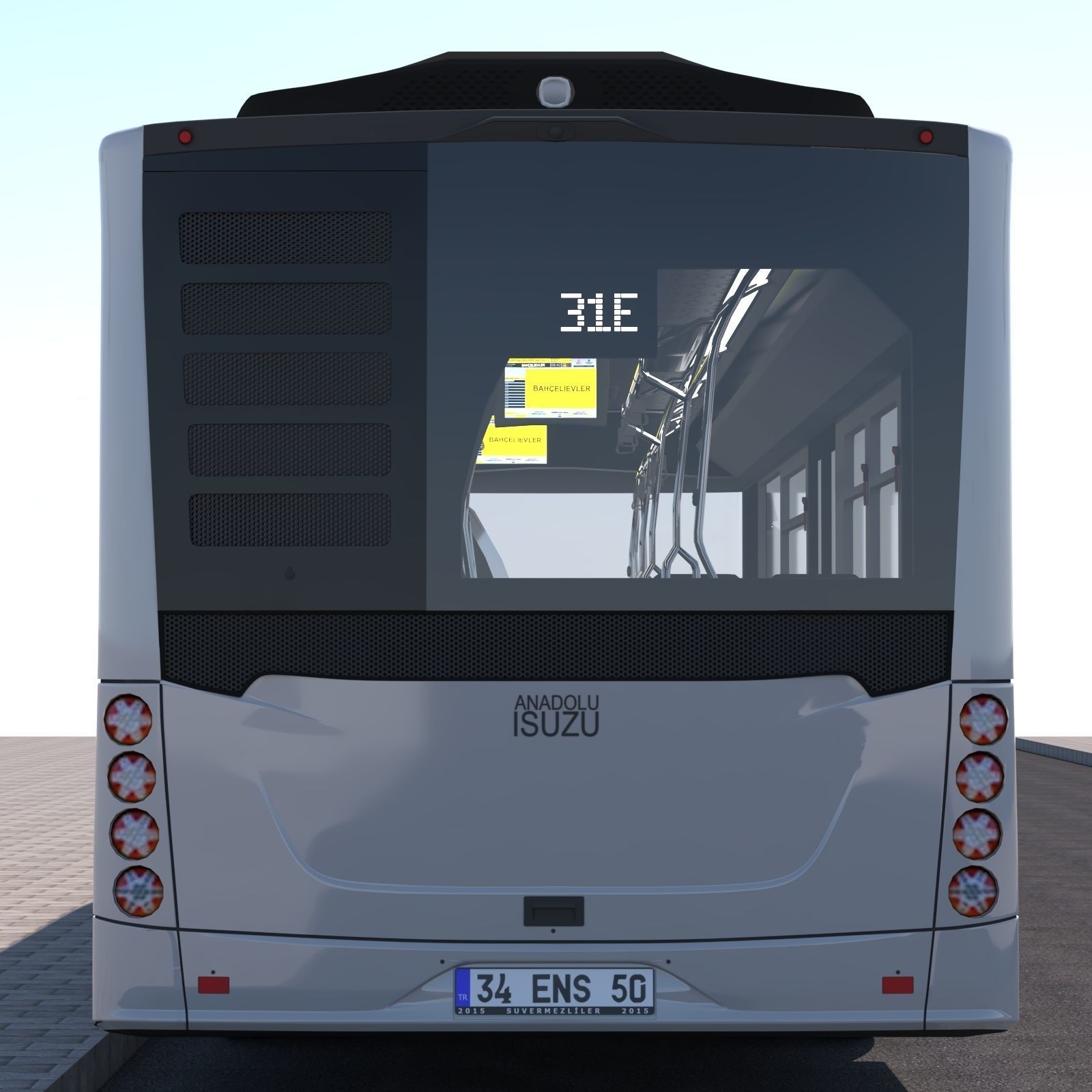 Isuzu Citiport 12 CNG 3D model_3