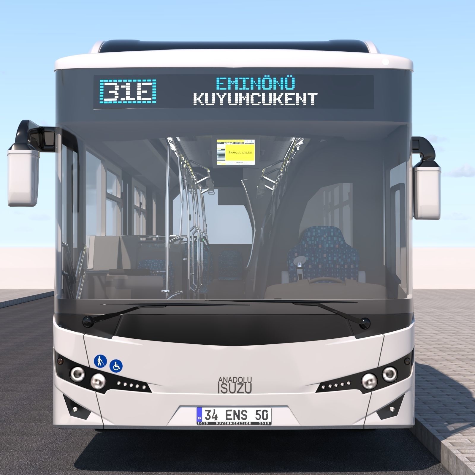 Isuzu Citiport 12 CNG 3D model_7