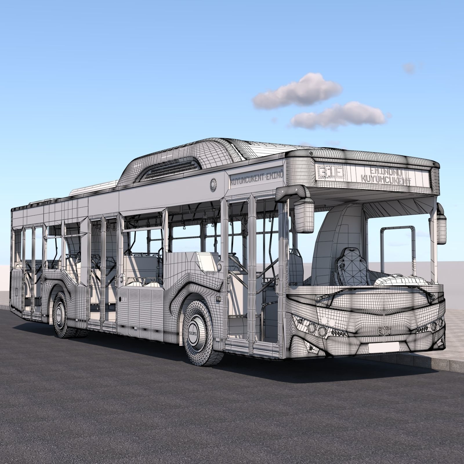 Isuzu Citiport 12 CNG 3D model_10