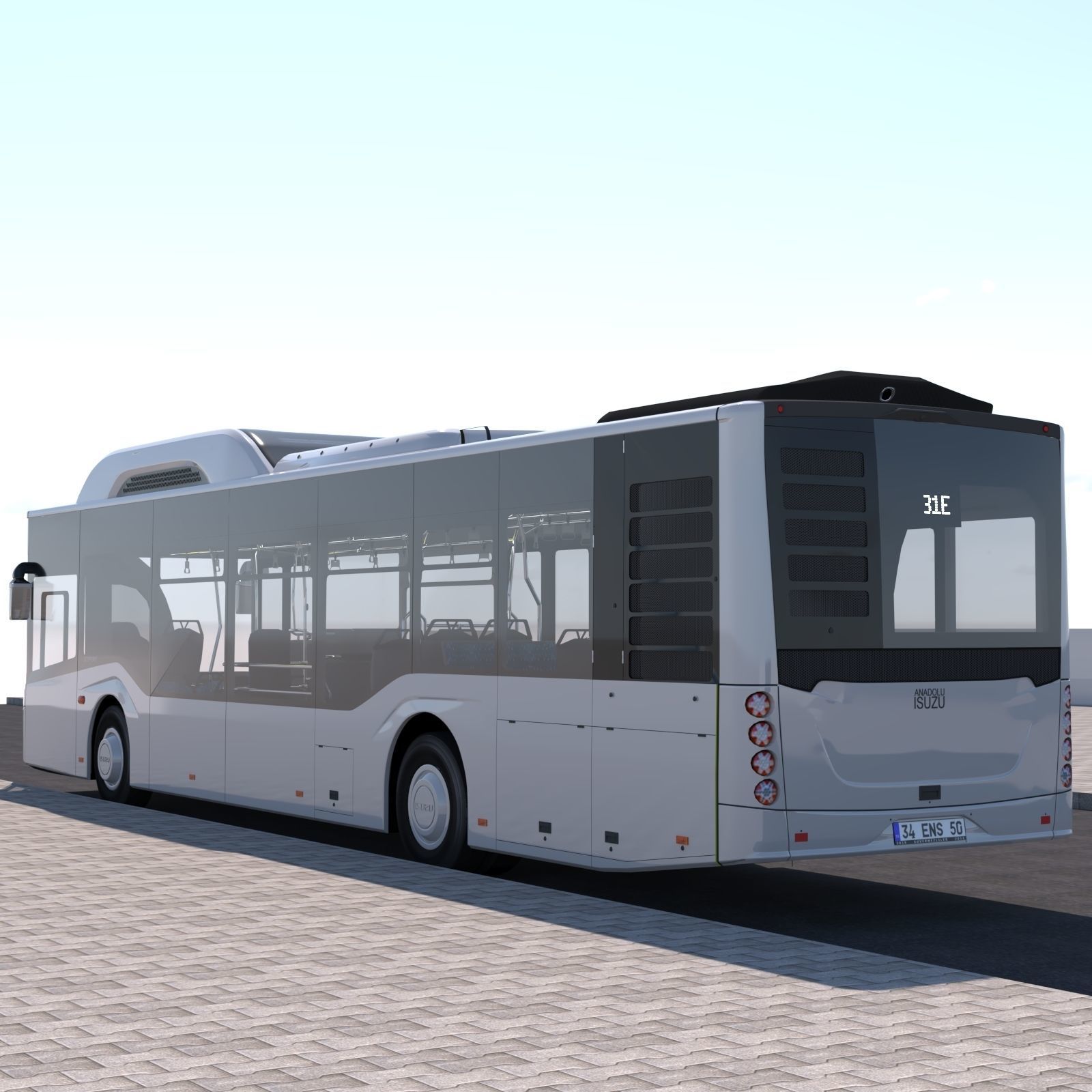 Isuzu Citiport 12 CNG 3D model_4