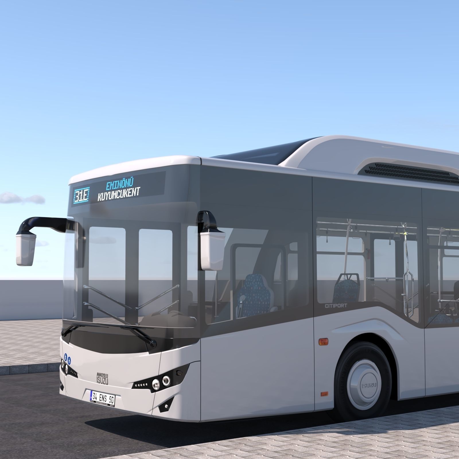 Isuzu Citiport 12 CNG 3D model_5