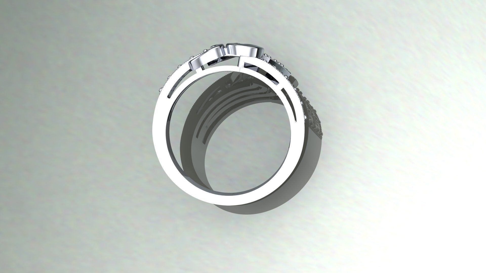 Ring Heart 3D print model_4
