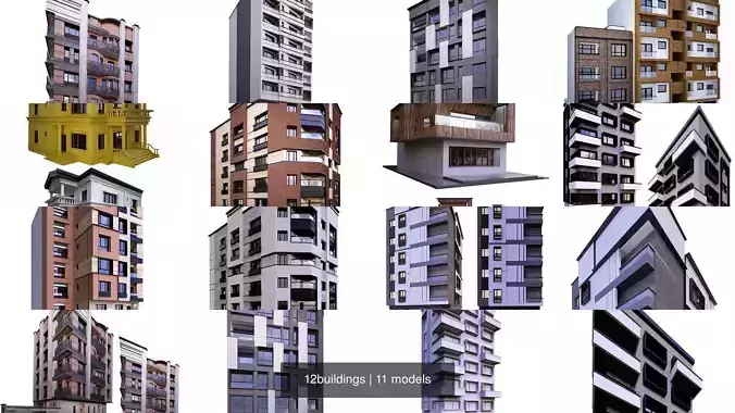 12buildings 3D Model Collection