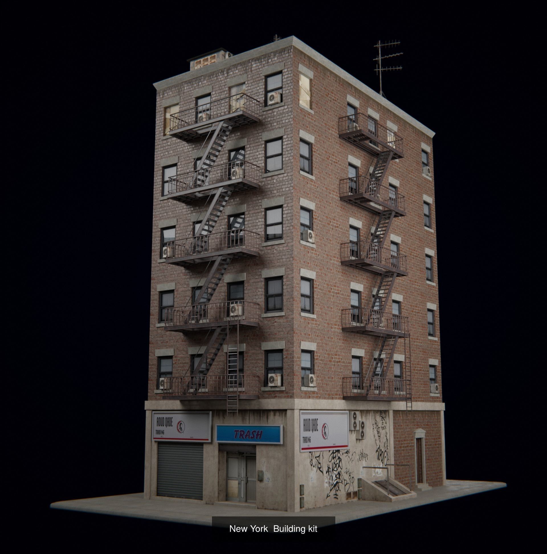 7 INDUSTRIAL BUILDING PACK 3D Model Collection_3