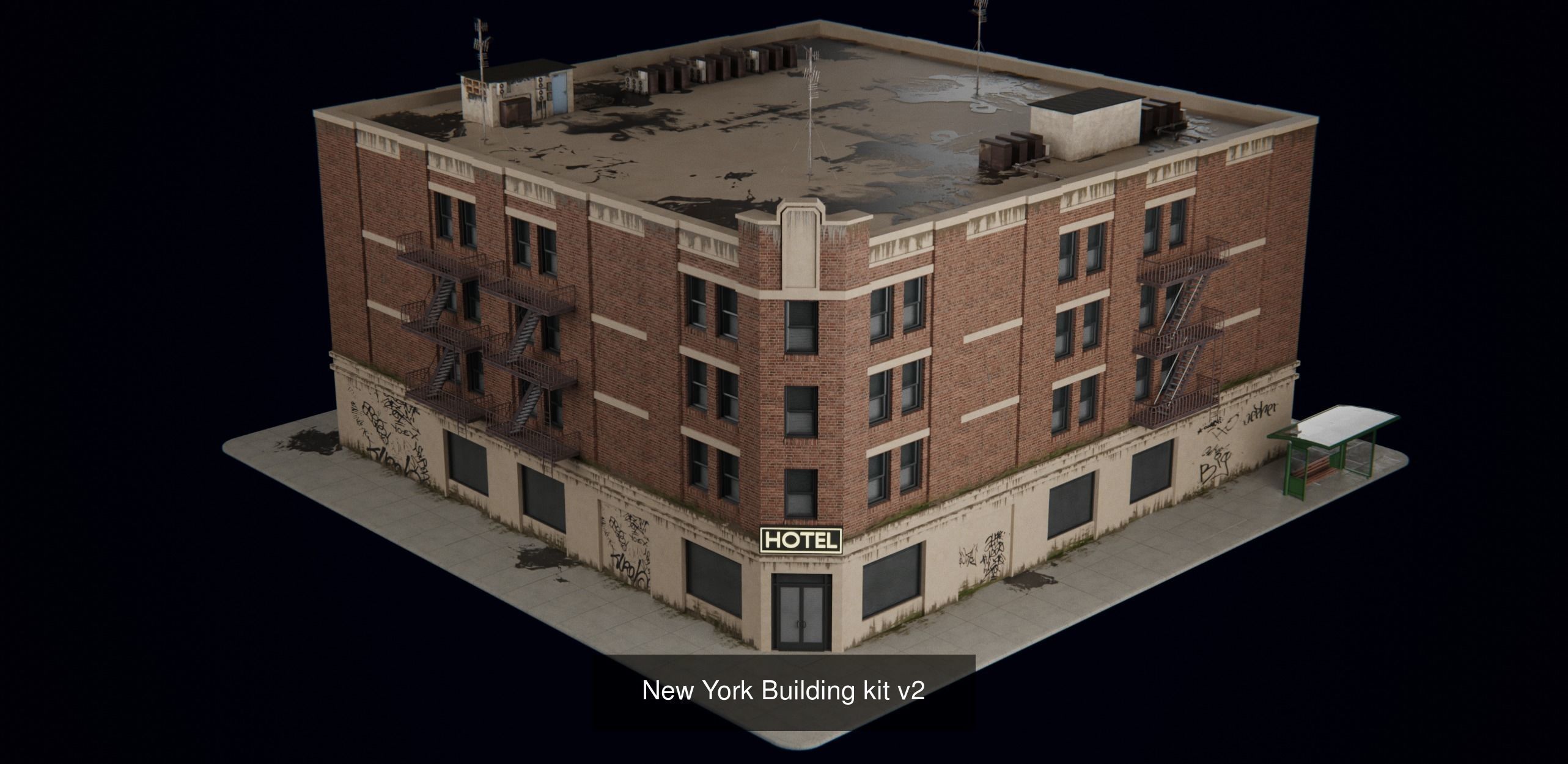7 INDUSTRIAL BUILDING PACK 3D Model Collection_2