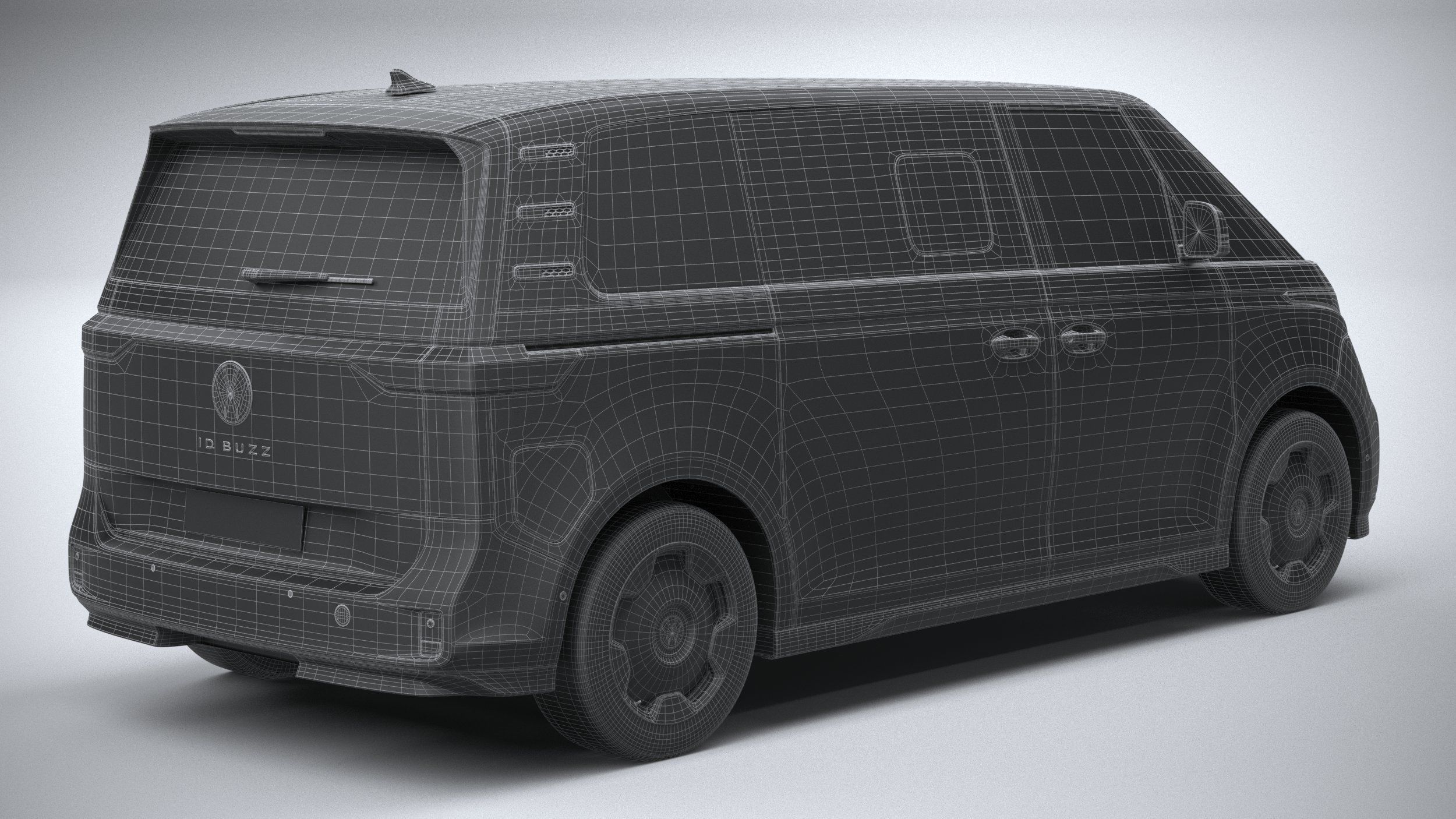 Volkswagen ID Buzz LWB 2023 3D model_29