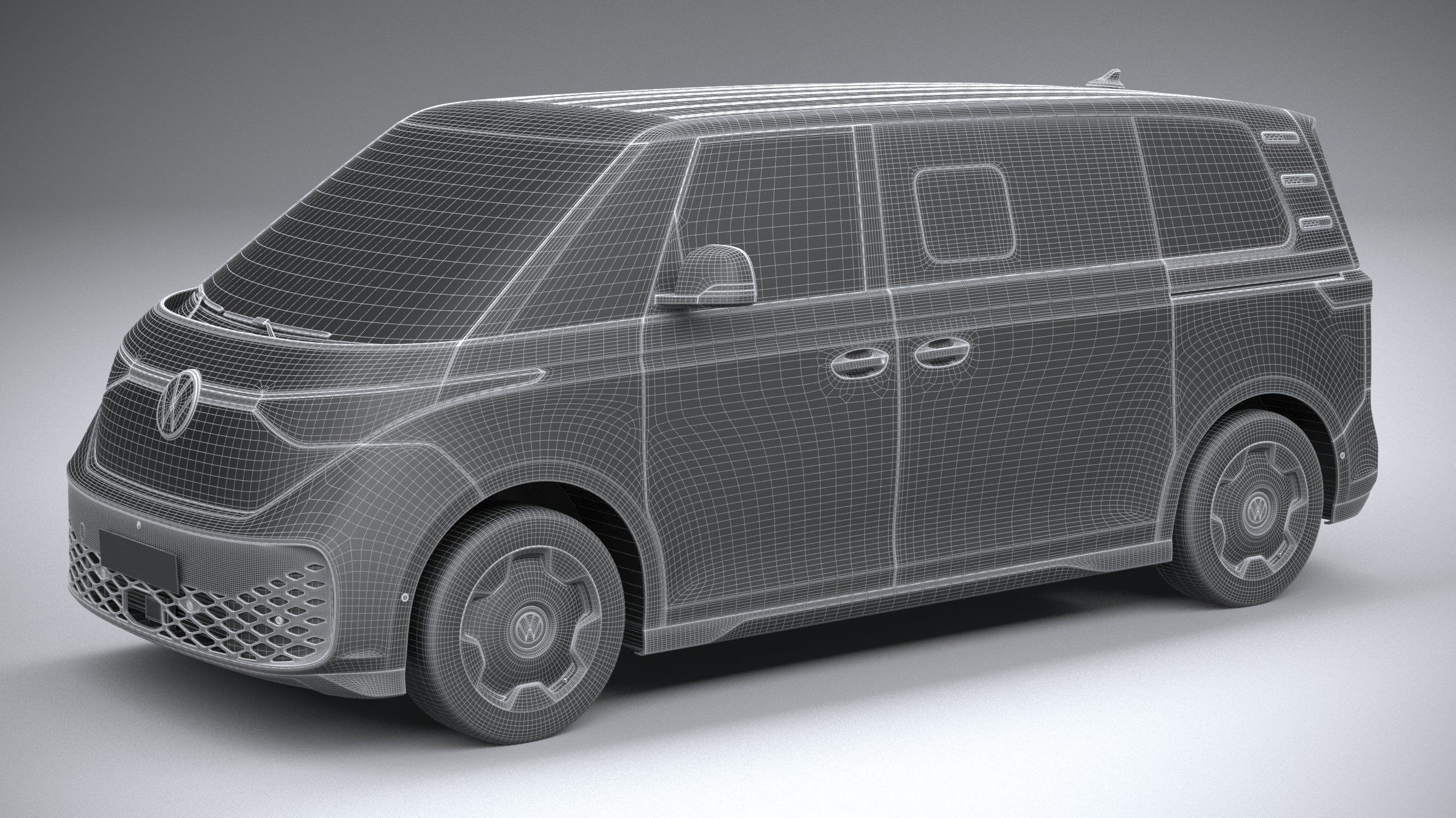 Volkswagen ID Buzz LWB 2023 3D model_26