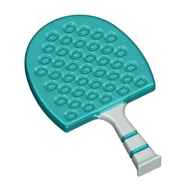Kids Tennis Paddle Toy 3D model_2