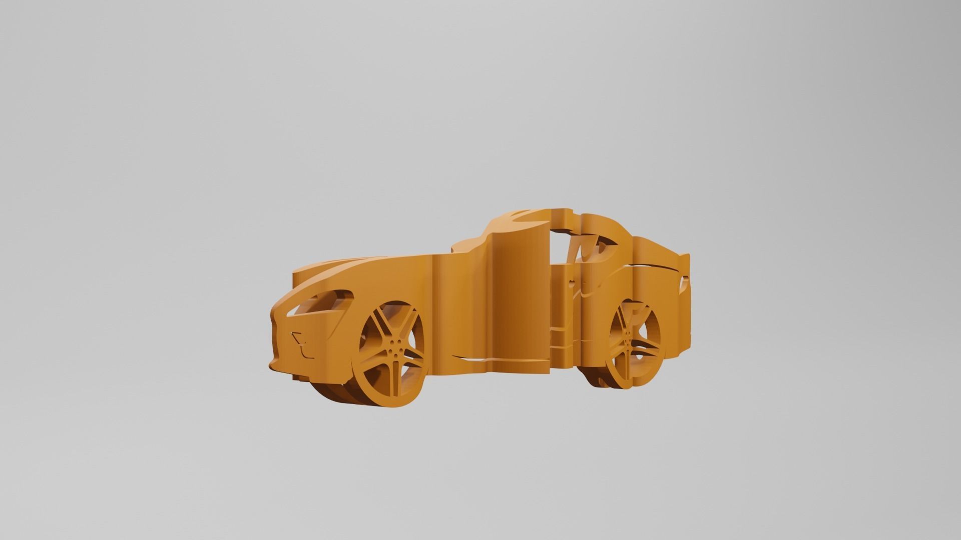 Toyota Supra MK5 - Keychain 3D print model_2