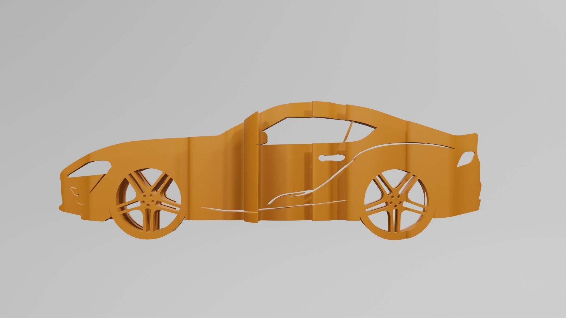 Toyota Supra MK5 - Keychain 3D print model_1