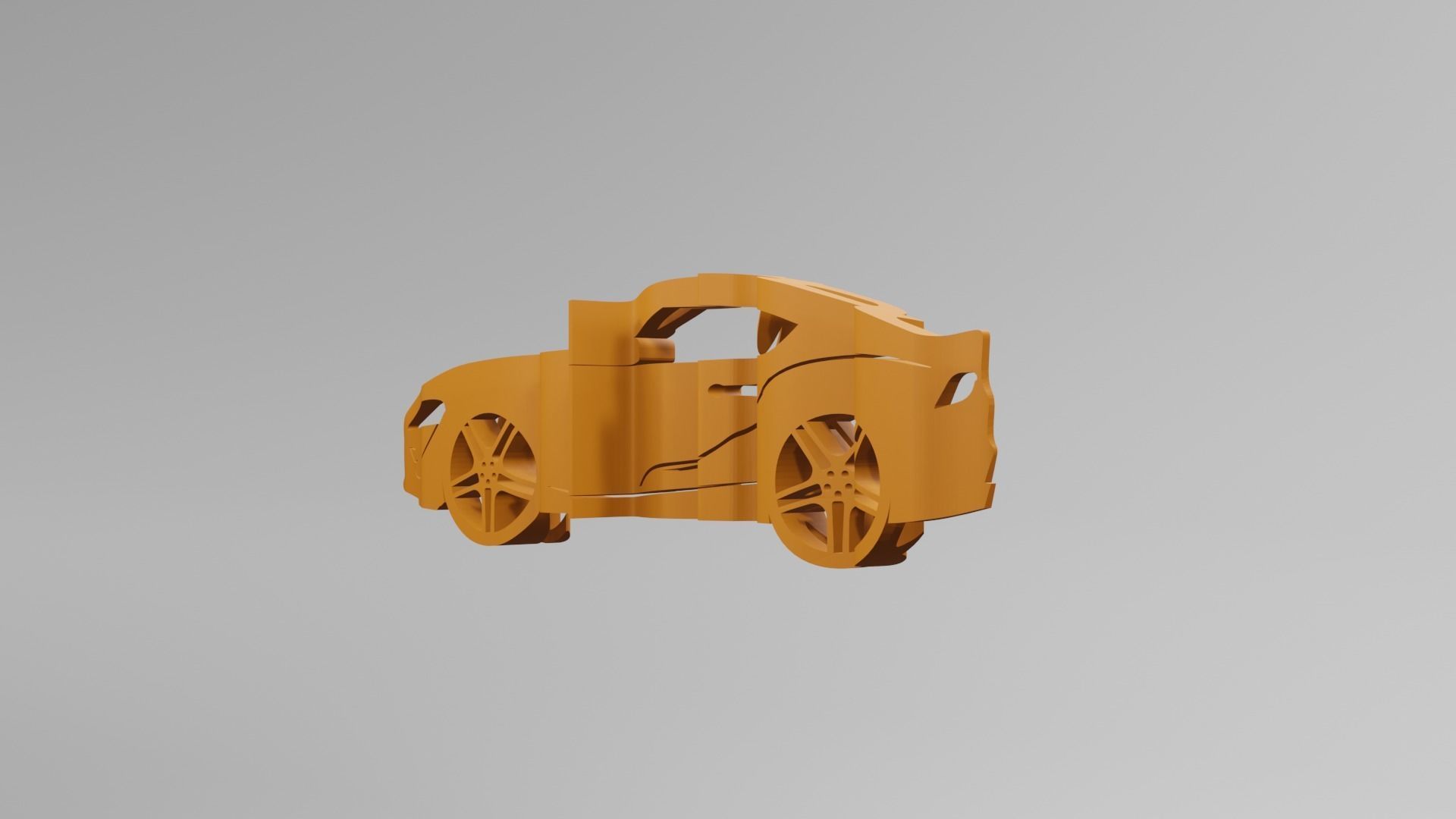 Toyota Supra MK5 - Keychain 3D print model_3