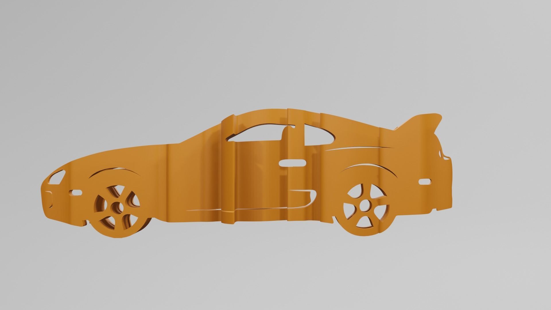 Toyota Supra MK4 - Keychain 3D print model_1